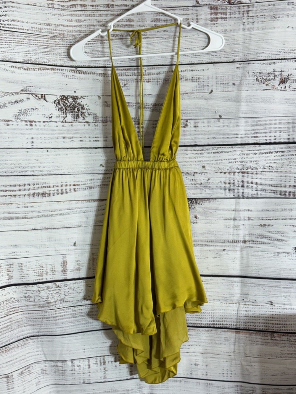 India Dress Womens Size Small trust babydoll Satin in Eve Mini Cover up Flirty - Picture 3 of 15